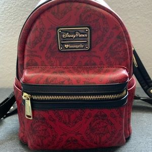 Disney Loungefly Mini Backpack Pirates Redhead like New!